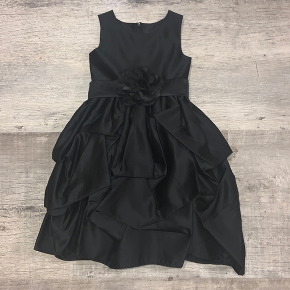 Other - Girls Satiny Ruffled Dress